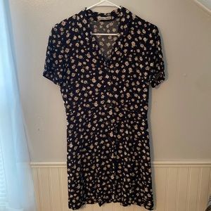 Black floral Reformation dress